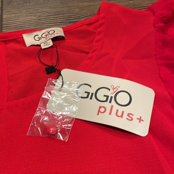 Bright Red  XL GiGio Plus+ Top - Picture 5 of 7